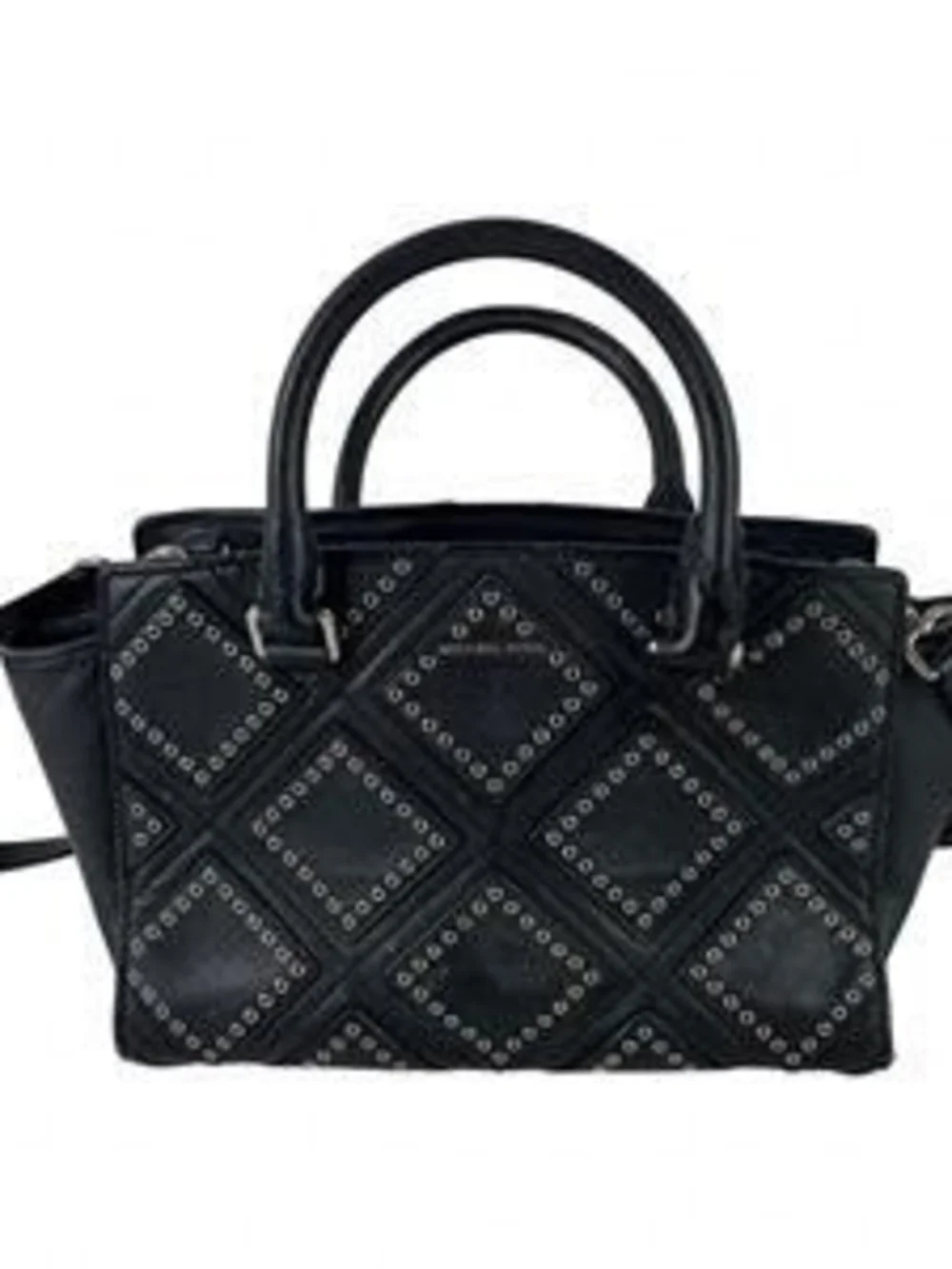 Michael Kors Selma Leather Studded Satchel, Size: 10.5